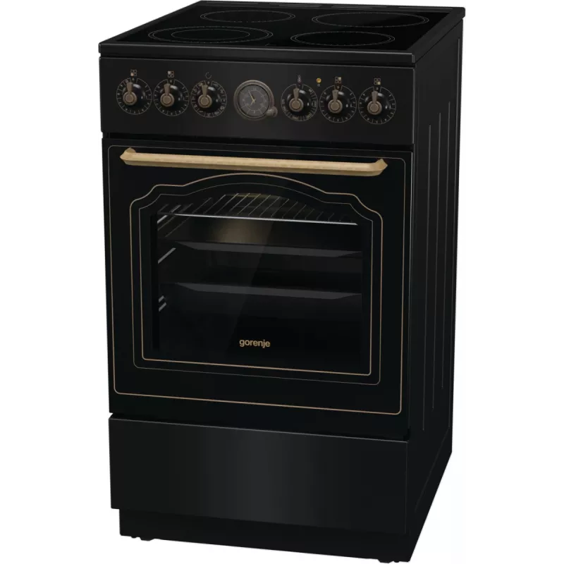 Gorenje GECS5B70CLB Fogão independente Placa vitrocerâmica elétrica Preto