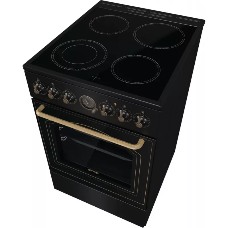 Gorenje GECS5B70CLB Fogão independente Placa vitrocerâmica elétrica Preto