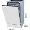 Gorenje GV 520 E 10 EB Totalmente integrável 11 conjuntos de louça