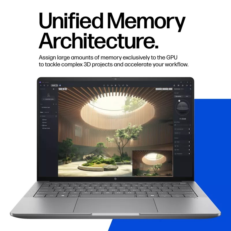 Estação de trabalho móvel HP ZBook Ultra G1a 14 polegadas AMD Ryzen 395 128GB RAM 4TB SSD AMD Radeon Windows 11 Pro