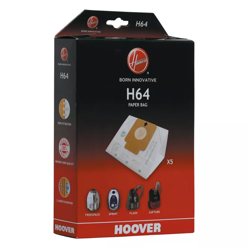 Sacos de pó Hoover H64 BAG para aspirador com saco