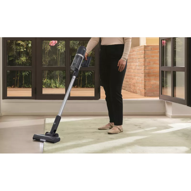 Hoover HFG10H 011 Aspirador vertical com bateria Seco HEPA Sem saco 0,55 l 200 W Azul, Cinzento 2,6 Ah