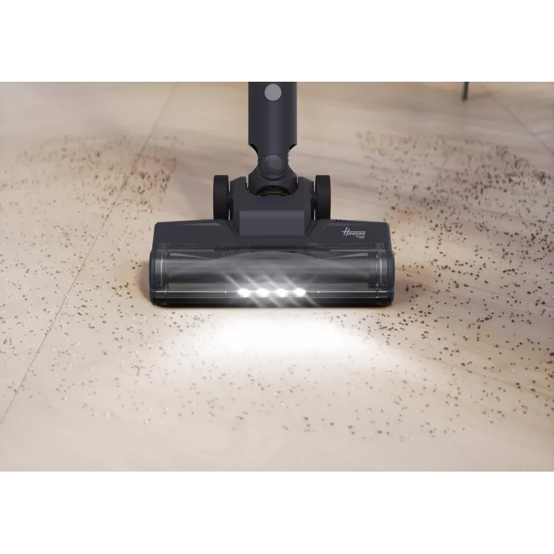Hoover HFG10H 011 Aspirador vertical com bateria Seco HEPA Sem saco 0,55 l 200 W Azul, Cinzento 2,6 Ah