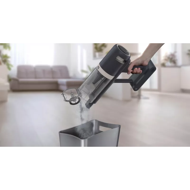 Hoover HFG10H 011 Aspirador vertical com bateria Seco HEPA Sem saco 0,55 l 200 W Azul, Cinzento 2,6 Ah