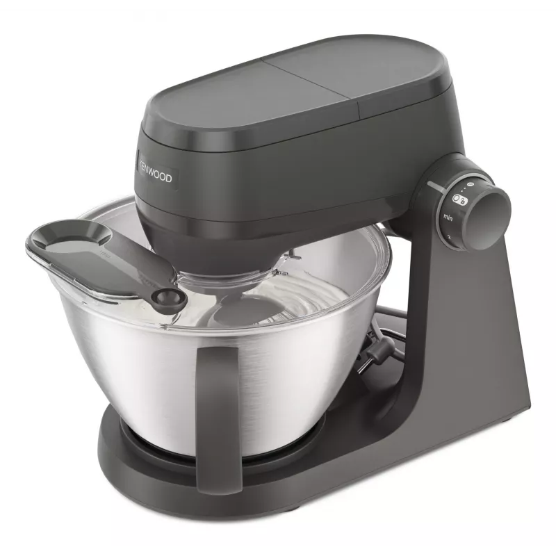 Robot de cozinha Kenwood KHC30.070GY — 1000 W, taça de aço inoxidável de 4,3 L, botão rotativo, cinzento