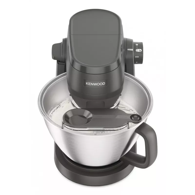 Robot de cozinha Kenwood KHC30.070GY — 1000 W, taça de aço inoxidável de 4,3 L, botão rotativo, cinzento
