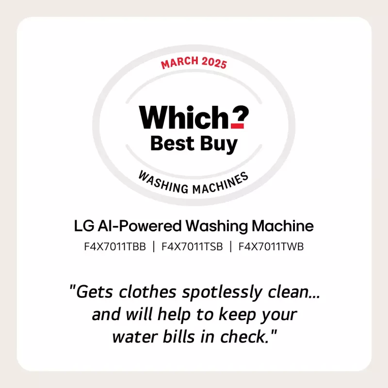 LG WT1210WWF máquina de lavar e secar roupa de carga frontal 12 kg / 10 kg, 1400 rpm, Wi-Fi, branca