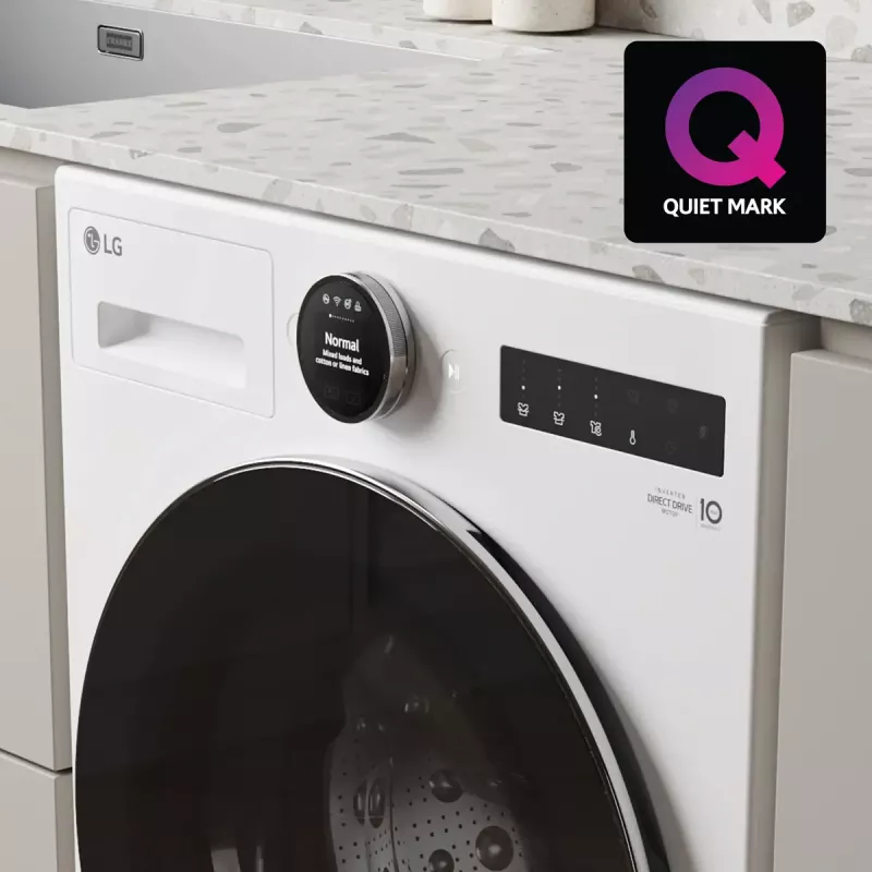 LG WT1210WWF máquina de lavar e secar roupa de carga frontal 12 kg / 10 kg, 1400 rpm, Wi-Fi, branca