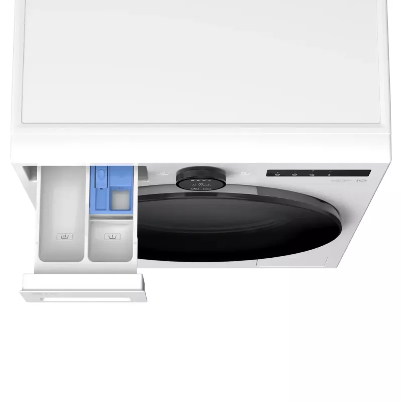 LG WT1210WWF máquina de lavar e secar roupa de carga frontal 12 kg / 10 kg, 1400 rpm, Wi-Fi, branca