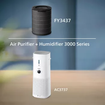 Filtro purificador de ar Philips FY3437/00 largura 248 mm profundidade 34,6 mm altura 300,5 mm