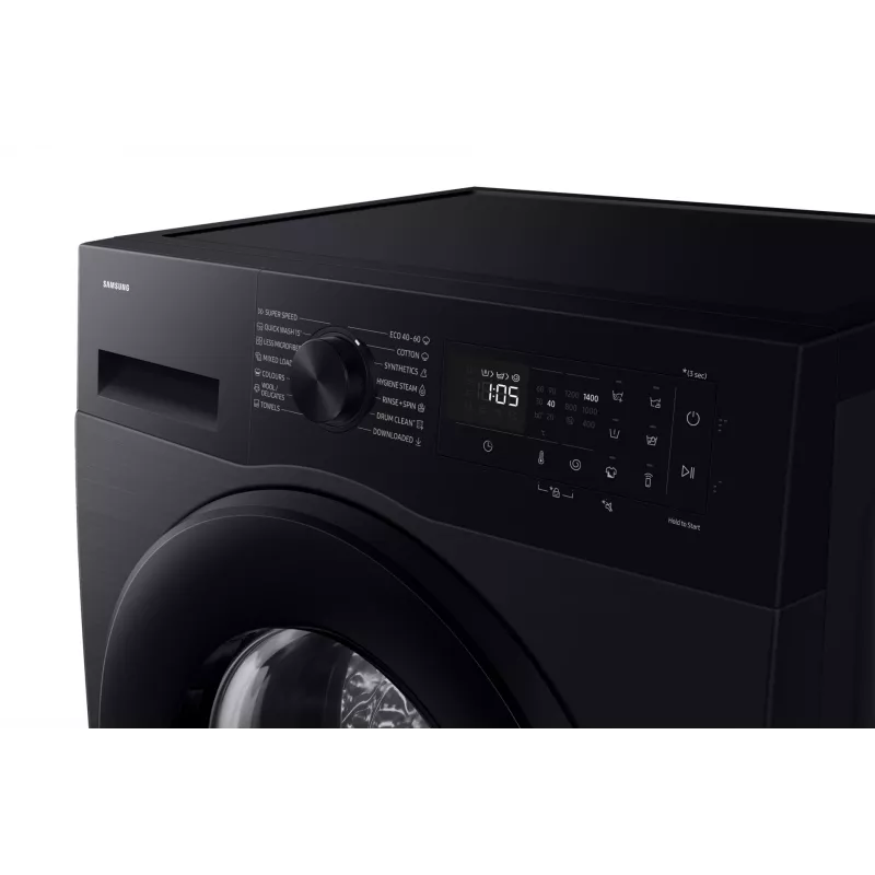 Máquina de lavar Samsung WW90DG5G34ABLE de carregamento frontal 9 kg 1400 rpm Preto