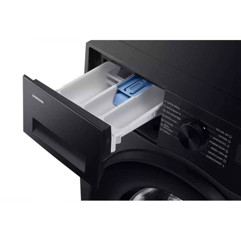Máquina de lavar Samsung WW90DG5G34ABLE de carregamento frontal 9 kg 1400 rpm Preto