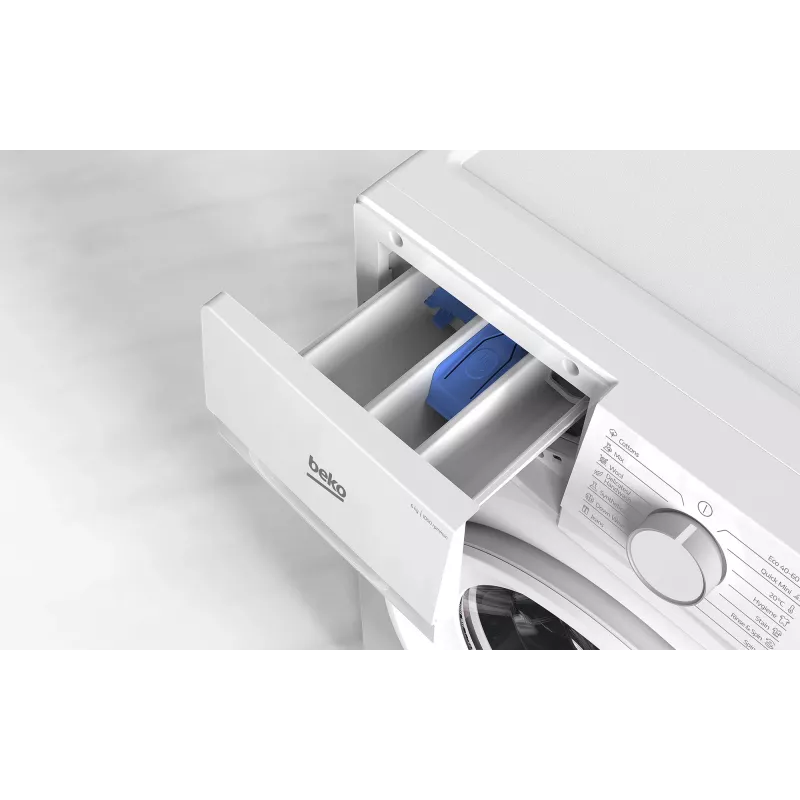 Máquina de lavar Beko B1WFK2604WEE de carregamento frontal 6 kg 1000 rpm Branco