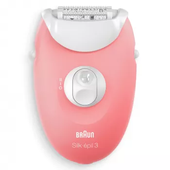 Braun Silk-épil 3 3-176 depiladora com 3 extras, rosé, branco, 20 pinças, barbear, AC, 100 - 240 V, 50 - 60 Hz