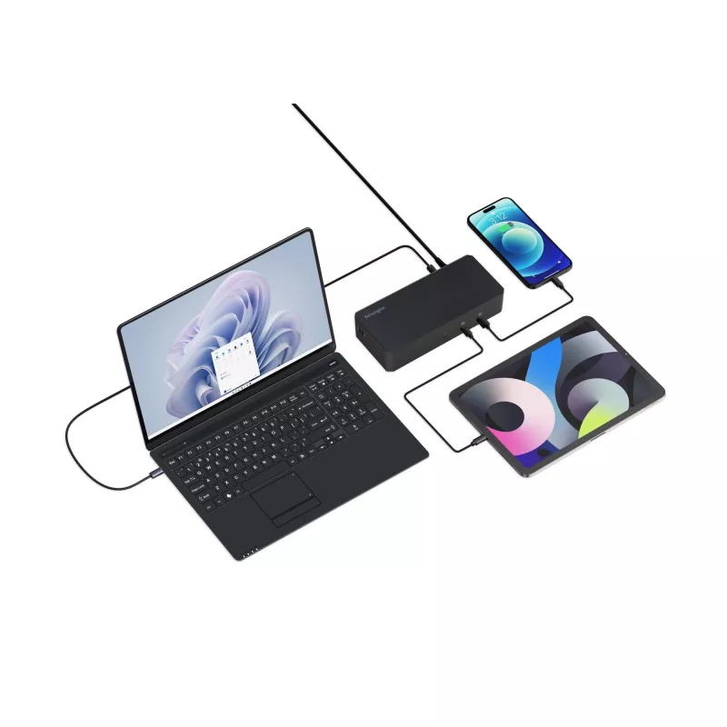 Kensington SD4843P EQ USB-C 10Gbps dock triplo de vídeo sem drivers