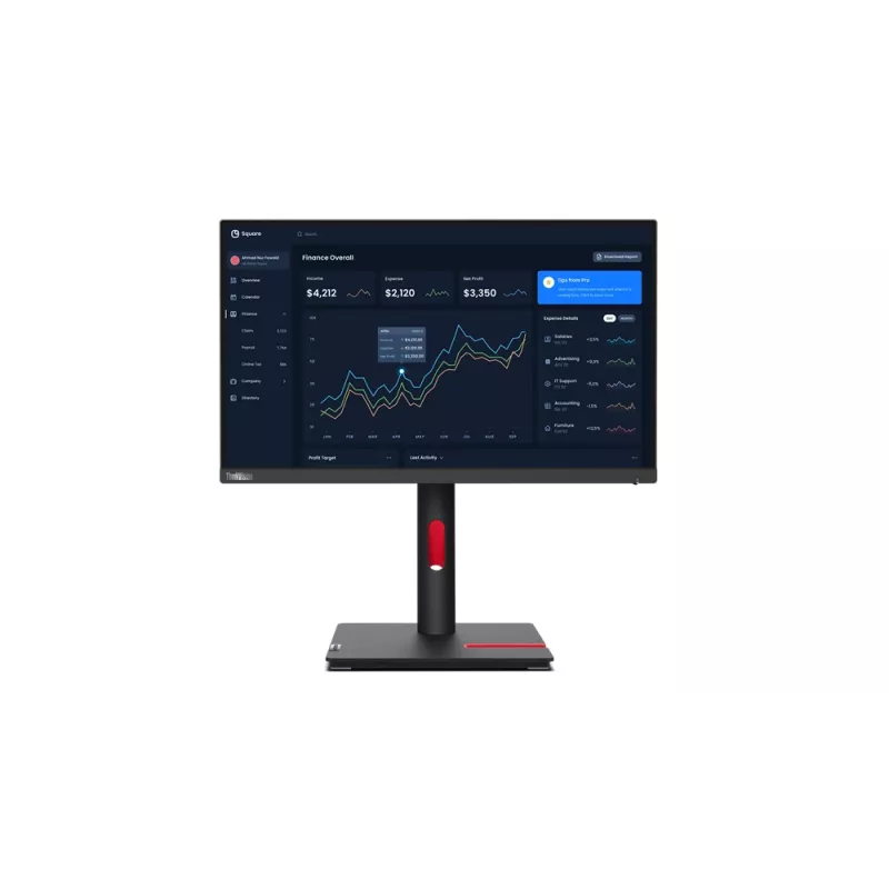 Lenovo ThinkVision T22i-30 ecrã de computador 54,6 cm (21,5 polegadas) 1920 x 1080 píxeis Full HD LED preto