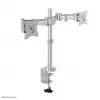 Neomounts NM-D135DSILVER Suporte para monitor 10-27 inch, fixação por mordente/por furo na mesa, 8 kg, 25,4 cm (10 inch), 68,6 cm (27 inch), 100 x 100 mm, Prateado