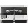 Neomounts NM-D135DSILVER Suporte para monitor 10-27 inch, fixação por mordente/por furo na mesa, 8 kg, 25,4 cm (10 inch), 68,6 cm (27 inch), 100 x 100 mm, Prateado