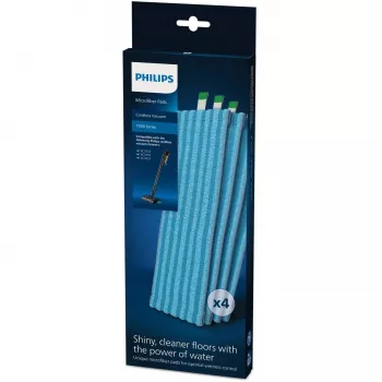 Almofada de limpeza Philips XV1670 Almofada para esfregona a vapor Azul 4 unid.