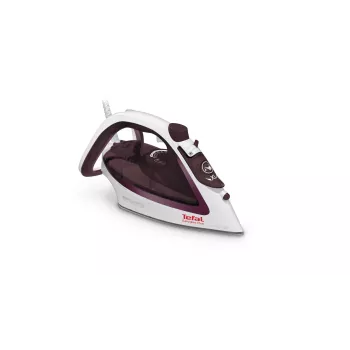 Tefal EasyGliss Plus FV5714 Ferro de engomar Ferro a seco e a vapor Base Durilium 2400 W Bordéus, Branco