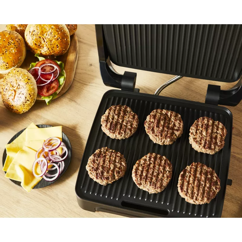 Grelhador de contacto Tefal Inicio Adjust GC272D10 com placas antiaderentes e temperatura ajustável