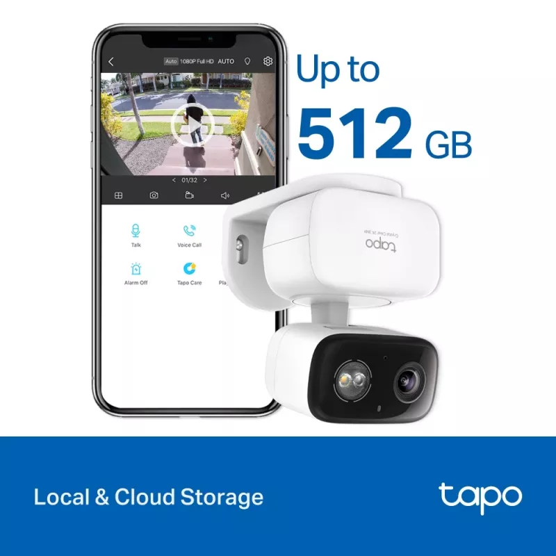 Câmara de vigilância IP TP-Link Tapo C216 Tipo caixa Interior 2304 x 1296 Pixel Teto/Parede/Mesa