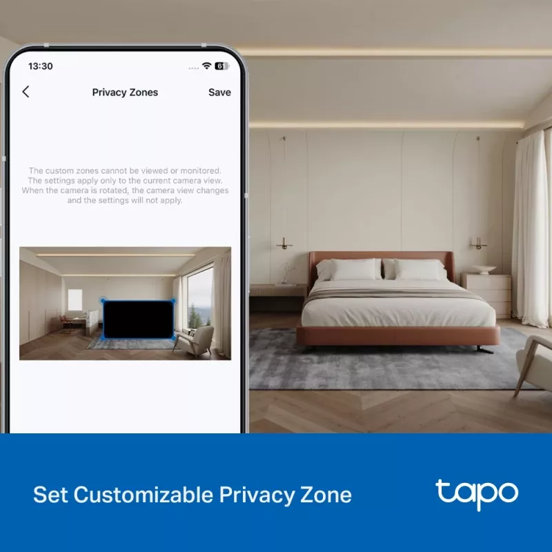 Câmara de vigilância IP TP-Link Tapo C216 Tipo caixa Interior 2304 x 1296 Pixel Teto/Parede/Mesa