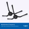 TP-Link Tapo Conjunto de substituição para aspirador robô, conjunto de acessórios, aspirador robô, Preto, Branco, Tapo RV30 Max Plus, Tapo RV30 Max, Tapo RV20 Max Plus, Tapo RV20 Max, Caixa suspensa, 183 mm