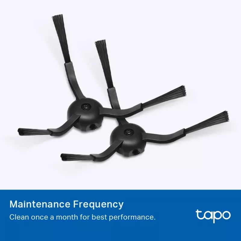 TP-Link Tapo Conjunto de substituição para aspirador robô, conjunto de acessórios, aspirador robô, Preto, Branco, Tapo RV30 Max Plus, Tapo RV30 Max, Tapo RV20 Max Plus, Tapo RV20 Max, Caixa suspensa, 183 mm
