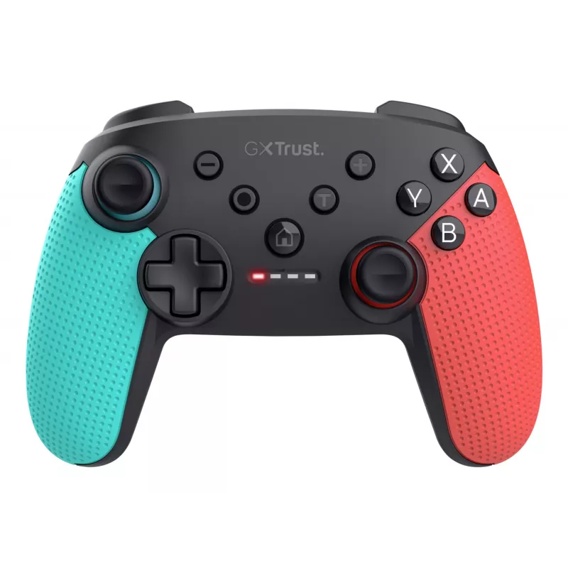 Trust GXT 1246B Muta Preto, Azul, Vermelho Bluetooth Gamepad Nintendo Switch, Nintendo Switch Lite
