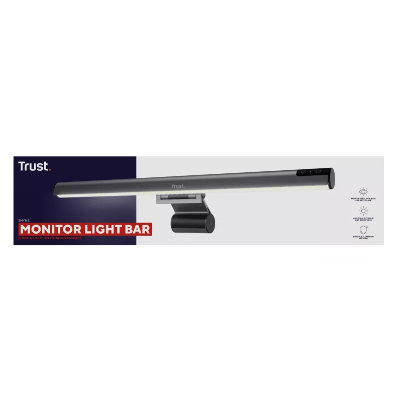 Candeeiro de mesa Trust Shyne lâmpada não substituível Preto alimentado por USB 70 mm de altura