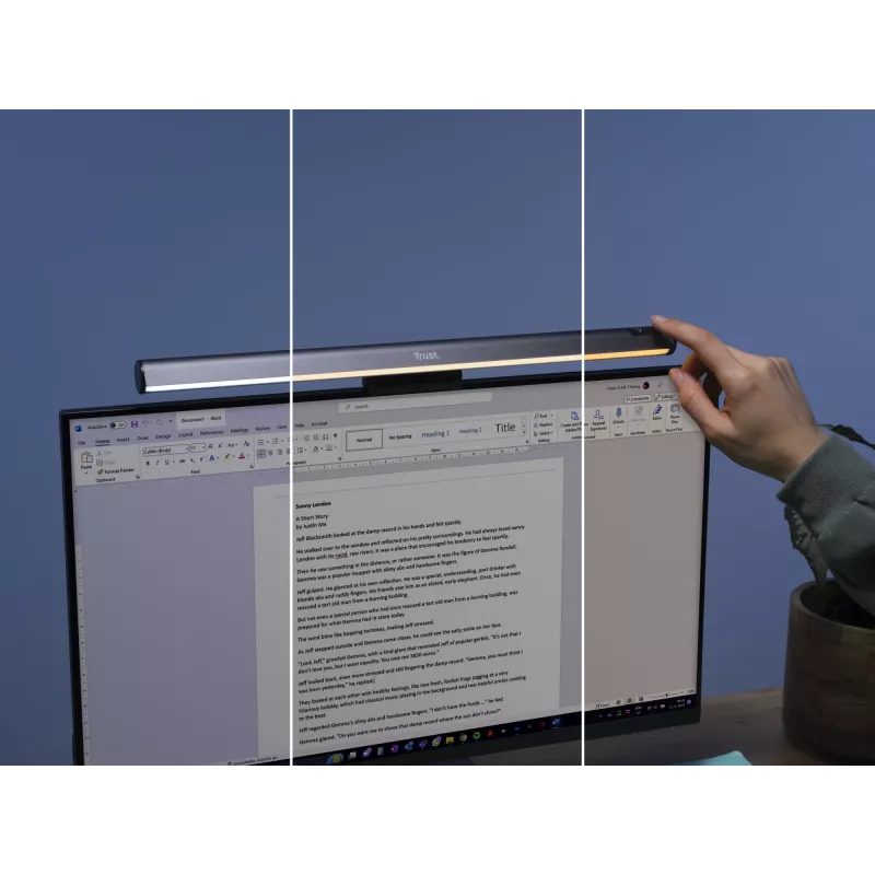 Candeeiro de mesa Trust Shyne lâmpada não substituível Preto alimentado por USB 70 mm de altura