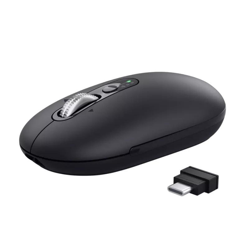 Rato TRUST Seron fino Multi — rato de escritório para ambas as mãos, ótico 3200 DPI, RF Wireless + Bluetooth, 7 botões, preto