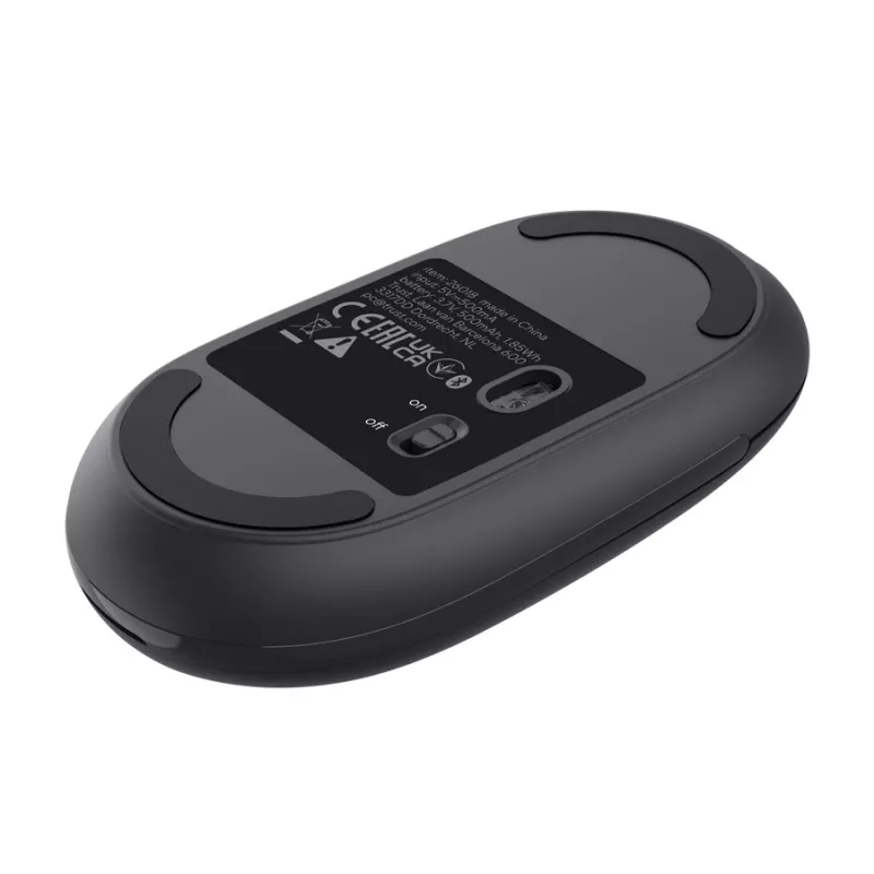 Rato TRUST Seron fino Multi — rato de escritório para ambas as mãos, ótico 3200 DPI, RF Wireless + Bluetooth, 7 botões, preto