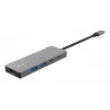 Hub USB Type-C TRUST 26062 — HDMI + USB 3.2 Gen 1 Type-A e Type-C, Cinzento, 5 portas