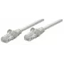 Intellinet Cabo de rede patch, Cat5e, 20m, Cinzento, CCA, U/UTP, PVC, RJ45, contactos banhados a ouro, proteção anti-dobra, proteção de ficha moldada, garantia vitalícia