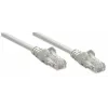 Intellinet Cabo de rede patch, Cat5e, 20m, Cinzento, CCA, U/UTP, PVC, RJ45, contactos banhados a ouro, proteção anti-dobra, proteção de ficha moldada, garantia vitalícia