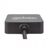 Manhattan 162296 hub USB-A de 4 portas, 4x USB-A, 5 Gbps (USB 3.2 Gen1 / USB 3.0), alimentado por barramento, de secretária