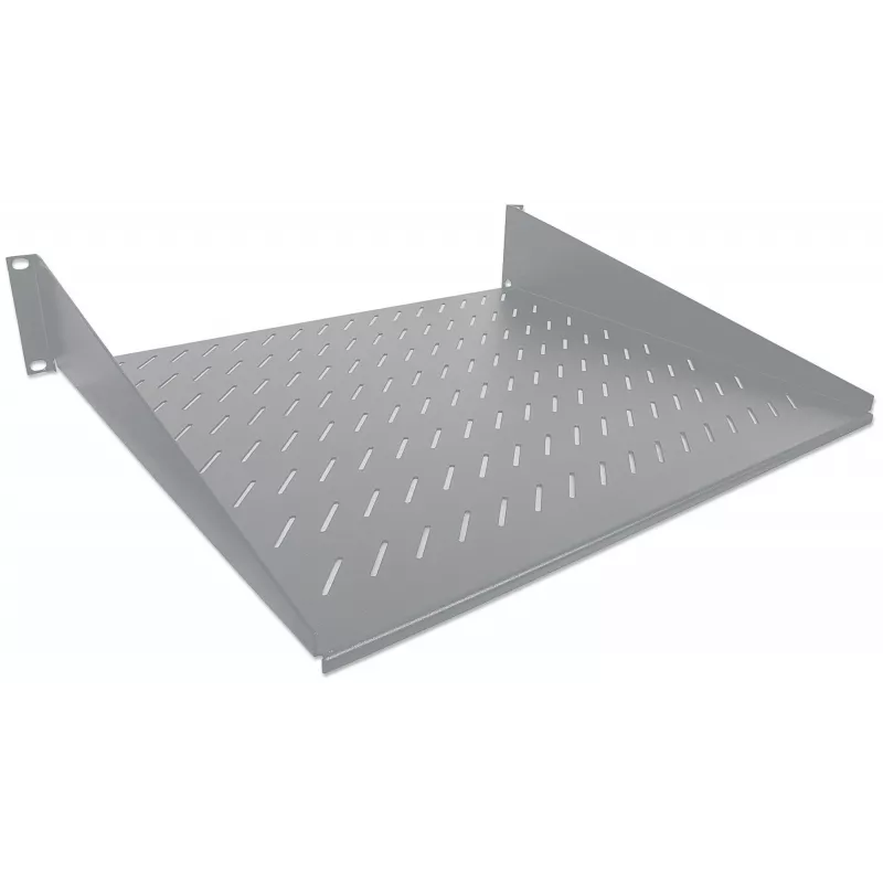 Intellinet Prateleira de braço em consola 19 inch, 2U, montagem frontal em 2 pontos, 250 mm de profundidade, máx. 25 kg, Cinzento, três anos de garantia