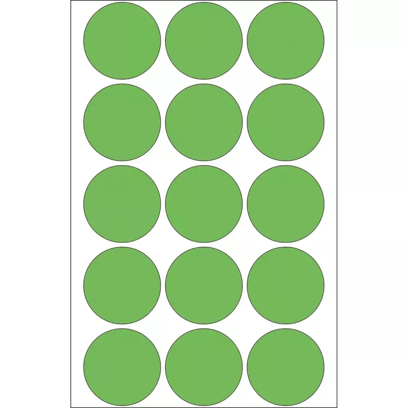 Etiquetas multiusos HERMA 480 unid. verde redondas Ø 32 mm