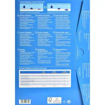 Papel fotográfico Avery Inkjet 2x20 folhas A4 brilhante branco