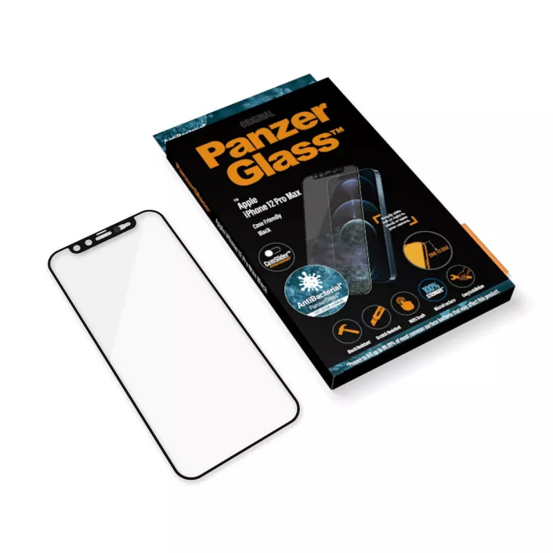 Película de proteção de ecrã PanzerGlass ® CamSlider® iPhone 12 Pro Max | sem moldura