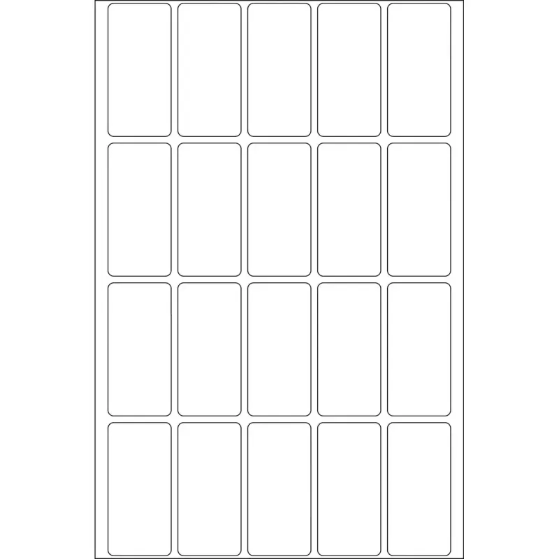 Etiquetas multiusos HERMA 10609 19x40 mm branco Movables removíveis papel 640 unid.