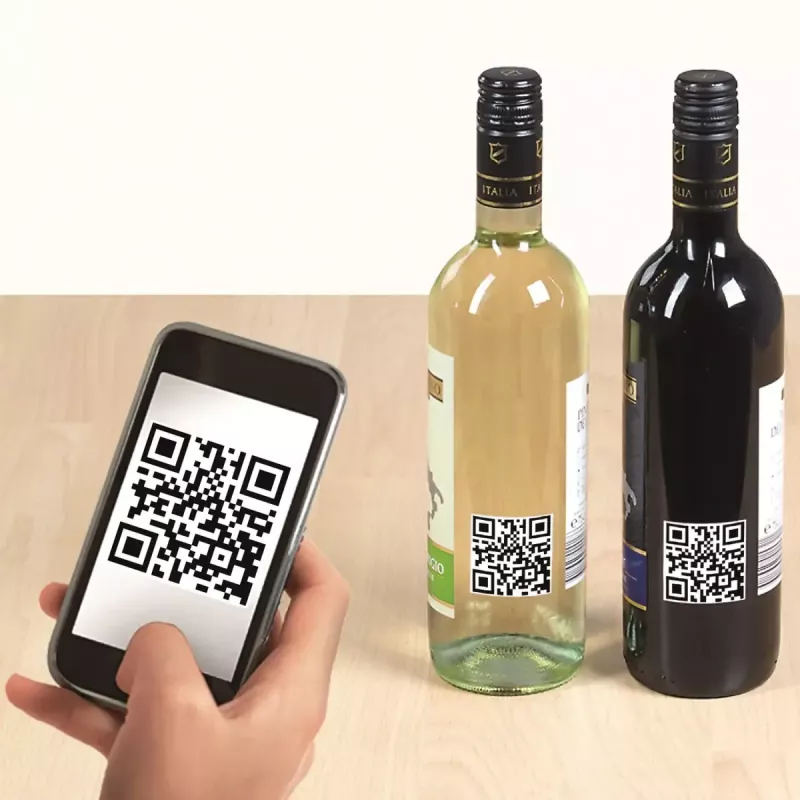 Etiquetas de código QR HERMA 9642 A4 40x40 mm quadrado papel branco