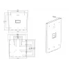 Suporte de parede Multibrackets M VESA III preto 75 100 200x100 200x200 30 kg