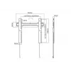 Suporte de parede Multibrackets M VESA Super fino Fixed 400 MAX