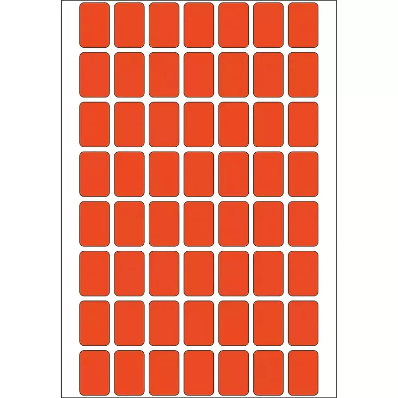 Etiquetas multiusos HERMA 12x18 mm vermelho papel mate escrita manual