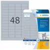 Etiquetas de placa de identificação HERMA 4221 A4 45,7x21,2 mm prateado