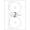 Etiquetas autocolantes para impressora HERMA Etiquetas para CD Maxi A4 Ø 116 mm