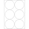 Etiquetas multiusos HERMA 192 unid. Ø 50 mm redondas branco papel